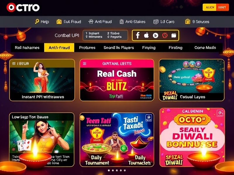 Play the original Octro Teen Patti with turbo modes and daily jackpots. Fast-paced action!